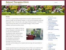 Tablet Screenshot of naturaltherapies-clinic.com